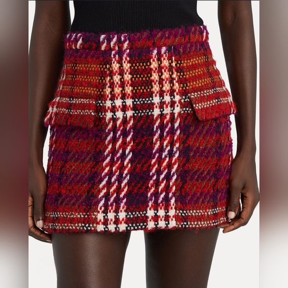 Ronny Kobo Quinn Bouclé Mini Skirt (Small) - Picture 2 of 8